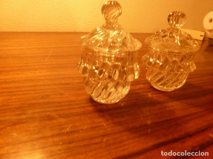 Vintage: dos saleros de cristal - Foto 7
