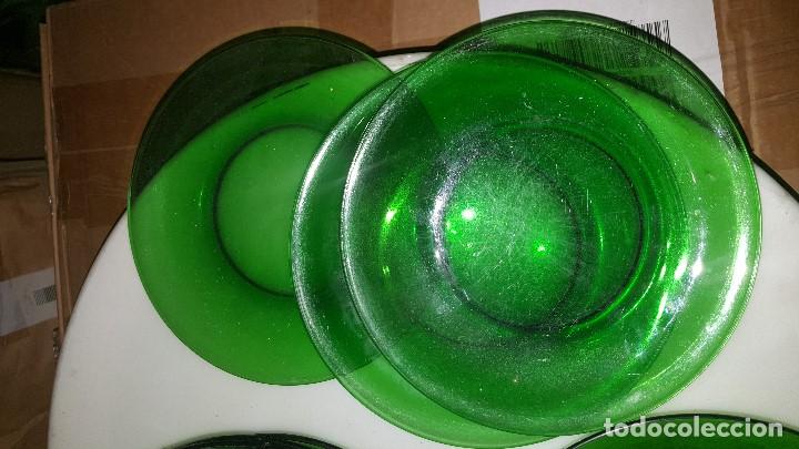 Vintage: 12 PLATOS VERDES - Foto 2
