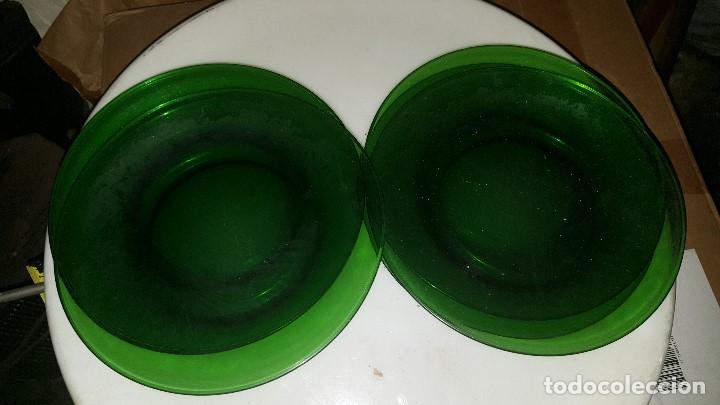Vintage: 12 PLATOS VERDES - Foto 6