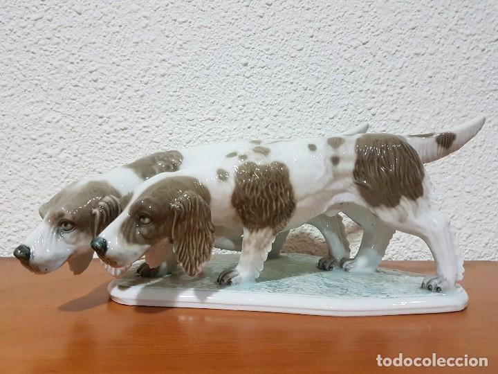 Vintage: Pareja de perros de porcelana vintage