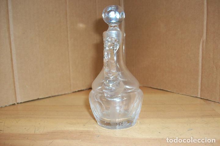 Vintage: ANTIGUA ACEITERA DE CRISTAL - Foto 2