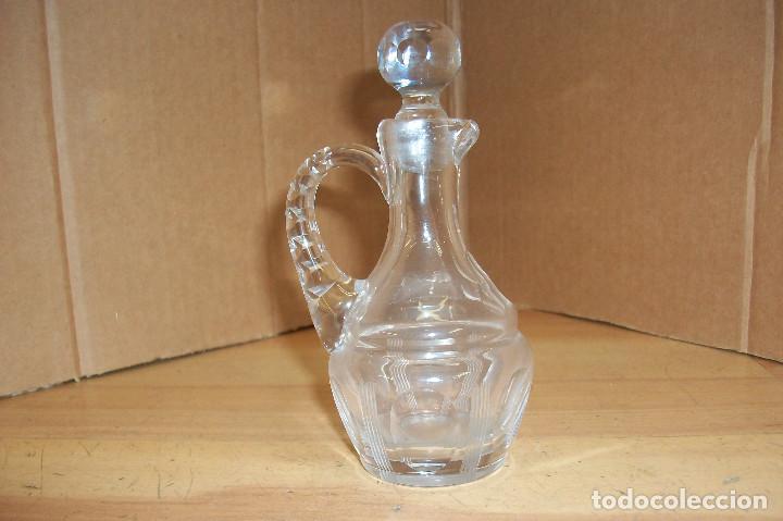 Vintage: ANTIGUA ACEITERA DE CRISTAL - Foto 3