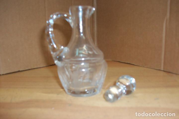 Vintage: ANTIGUA ACEITERA DE CRISTAL - Foto 4