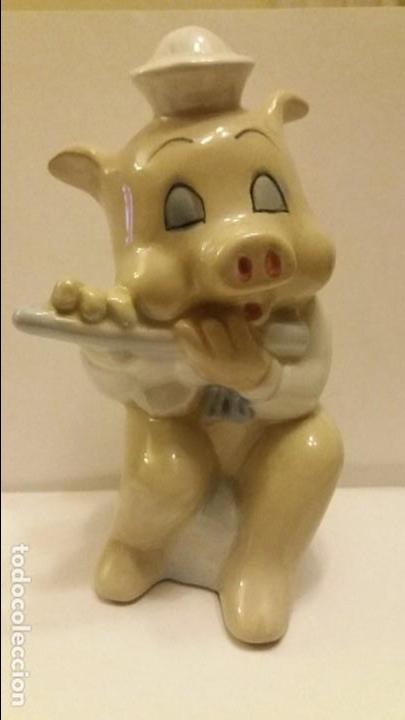 Vintage: CERDITO DISNEY LOS TRES CERDITOS A&Ntilde;OS 60/70 14CM