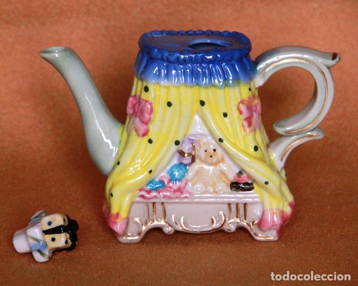 Vintage: TETERA DE COLECCI&Oacute;N. PORCELANA - Foto 4