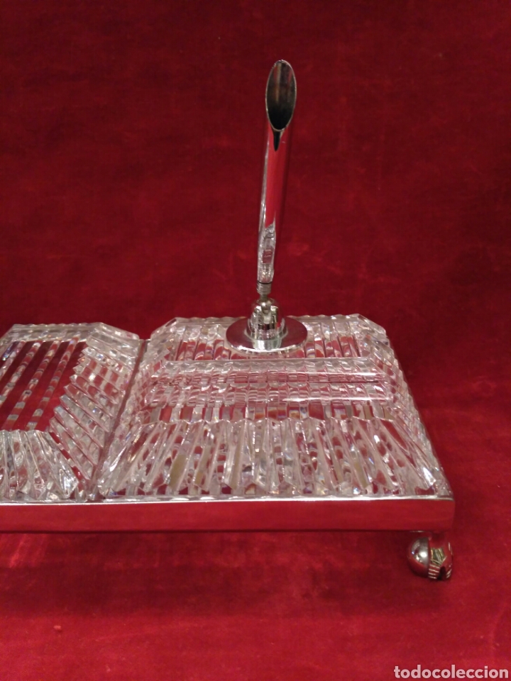 Vintage: Escriban&iacute;a de cristal tallado de los a&ntilde;os 70 - Foto 3