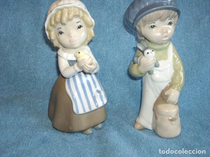 Vintage: TRES FIGURAS DE PORCELANA FINA, DE CASADES
