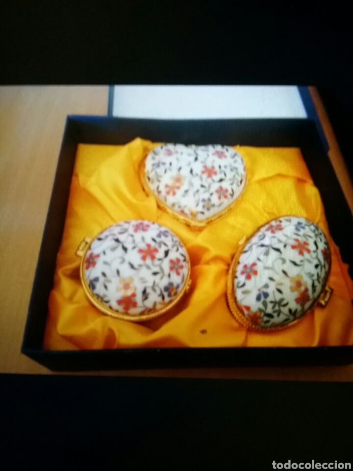 Vintage: Juego de 3 cajas de porcelana