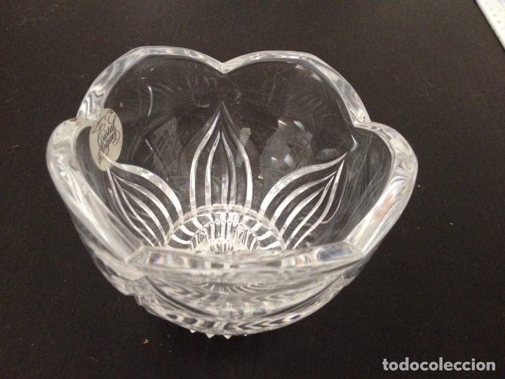 Vintage: Portavelas cristal d'arques