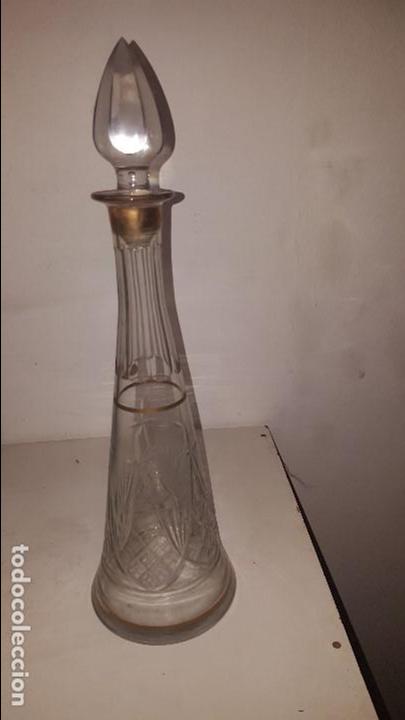Vintage: BOTELLA CRISTAL TALLADO - Foto 1