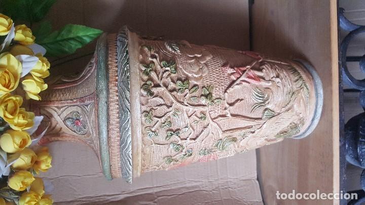 Vintage: JARRON CON RELIEVES CHINA - Foto 2