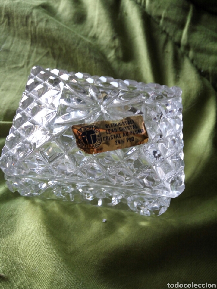 Vintage: Caja, cajita, cristal y plomo, alemana