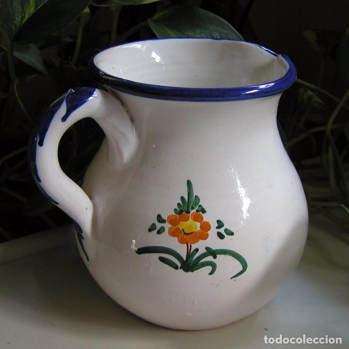 Vintage: BONITA JARRA EN PORCELANA ESMALTADA  DE AVILA CON EL PUENTE ROMANO DE LANZAHITA D&Eacute;CADA 60-70