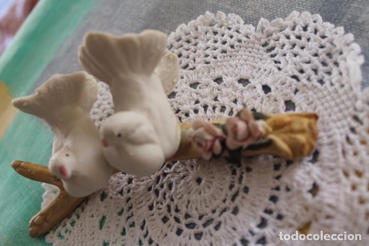 Vintage: PALOMAS EN RAMA CAPODIMONTE - Foto 6