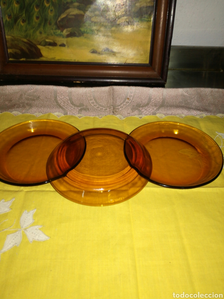 Vintage: 3 peque&ntilde;os platos Duralex - Foto 2