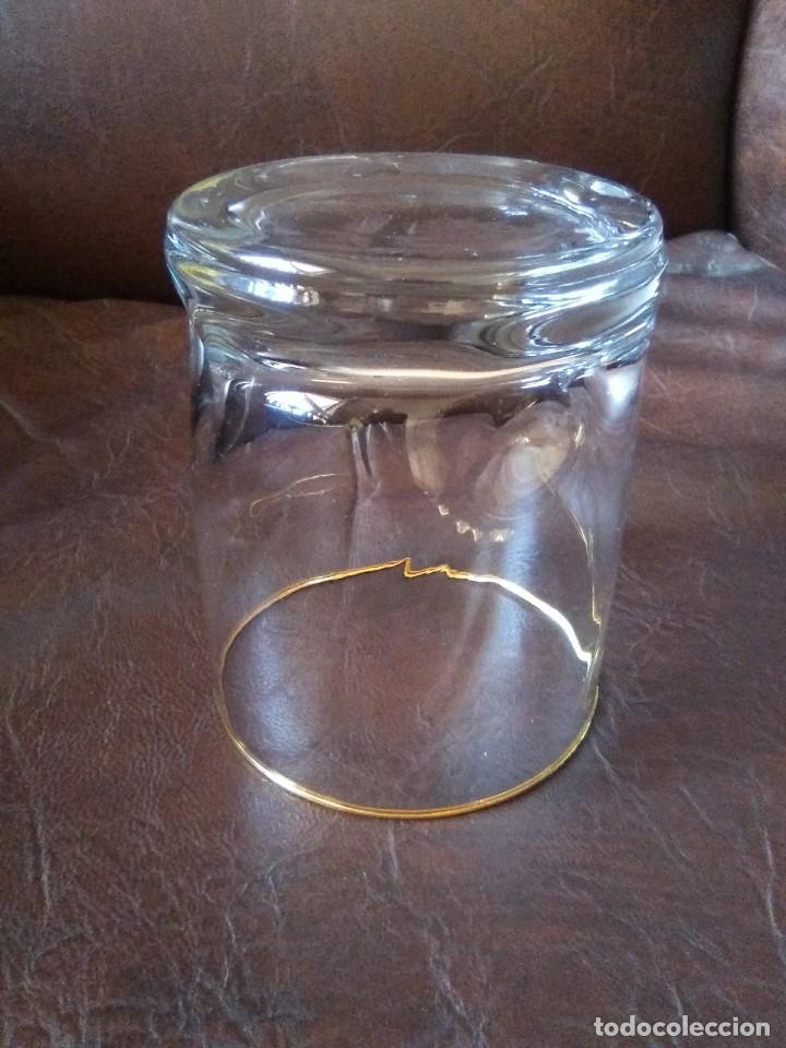Vintage: Baso con filo de oro y formas. - Foto 2