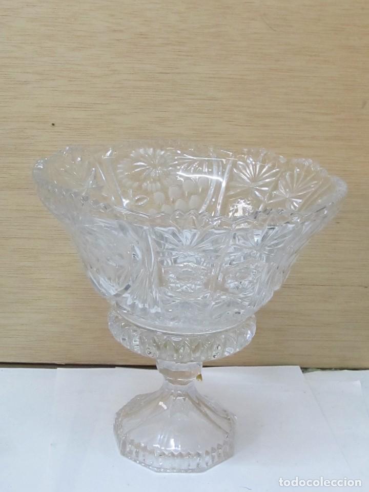 Vintage: CENTRO DE MESA DE CRISTAL GRABADO - Foto 1