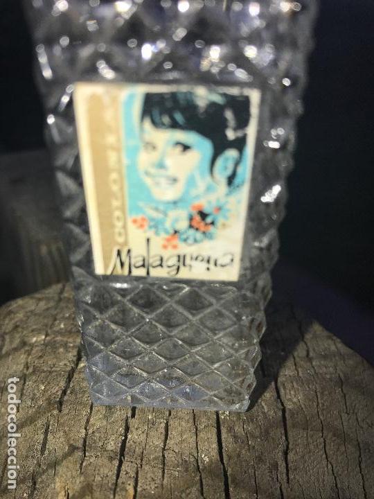 Vintage: Frasco colonia, tallado, a&ntilde;o 50-60. La Malague&ntilde;a