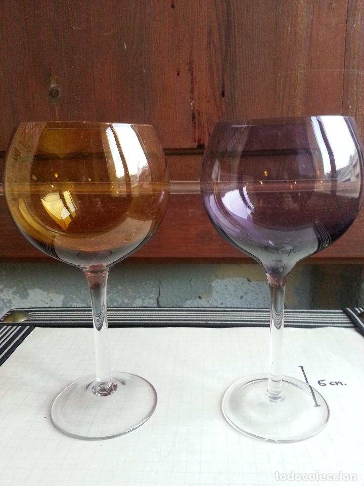 Vintage: COPAS DE CRYSTAL - 19cm. alt. - Foto 3