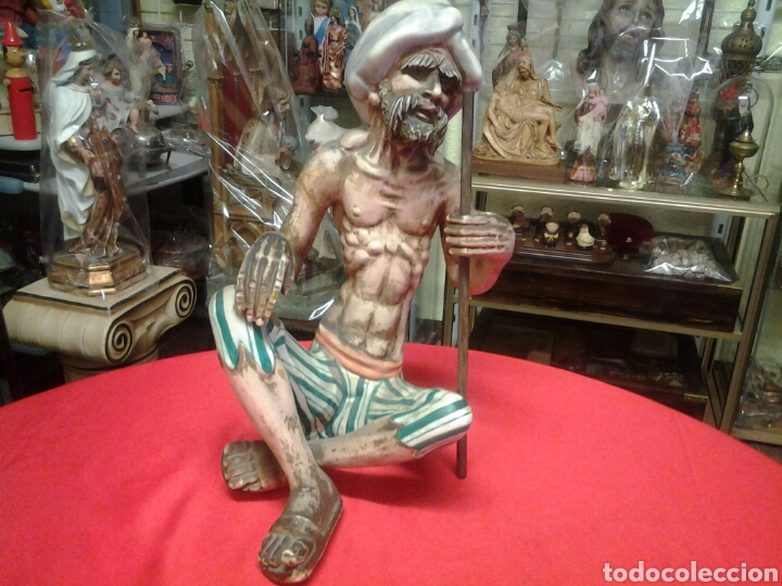Vintage: Santon de la India de porcelana