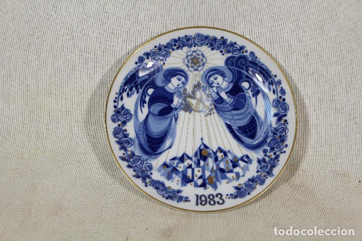 Vintage: NAVIDAD 1983. CER&Aacute;MICA SANTA CLARA  Plato conmemorativo Caja de Ahorros de alicante y murcia