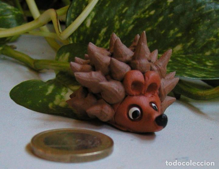 Vintage: GRACIOSO ERIZO DE CER&Aacute;MICA O BARRO REALIZADO A MANO DE LA FERIA ARTESANIA PARA COLECCIONISTAS