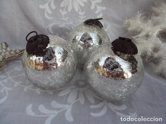 Vintage: 3 bolas decorativas - Foto 2