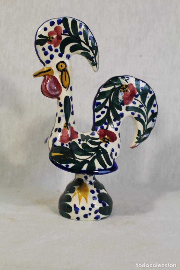 Vintage: gallo en ceramica