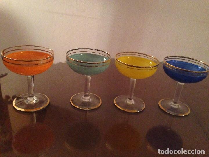 Vintage: JUEGO DE COPAS PARA COCTEL O CHAMPAN
