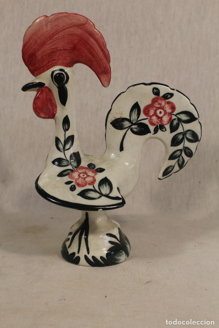 Vintage: gallo de ceramica