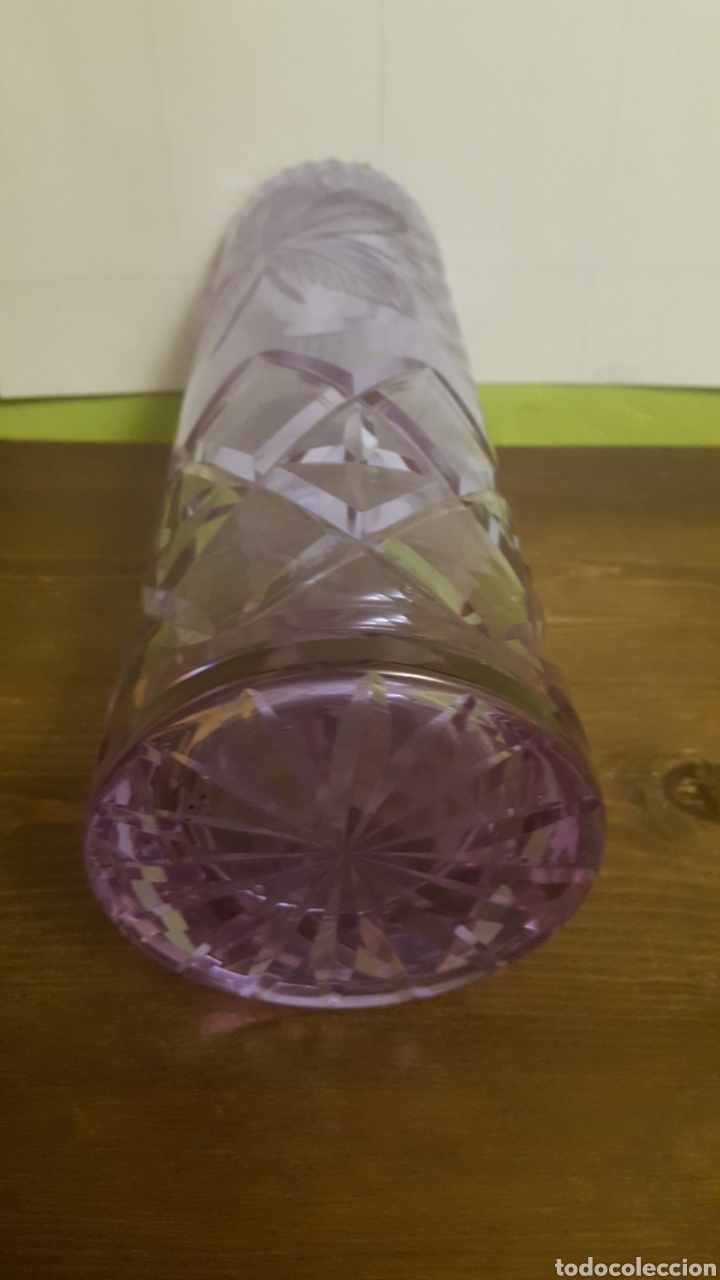 Vintage: Jarron de cristal morado - Foto 8