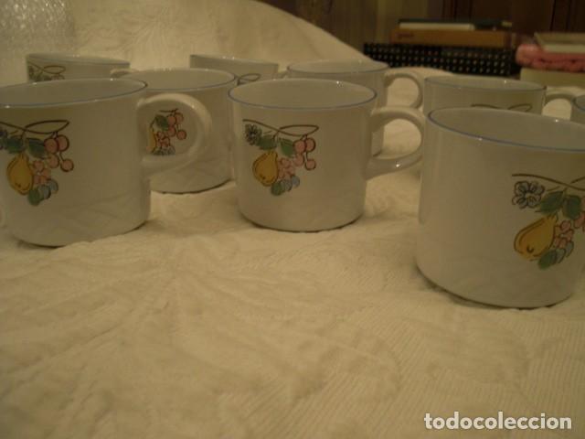 Vintage: LOTE DE 9 TAZONES DE 8 CM. , VINA FERA MEXICO ; SE ADMITEN OFERTAS POR UNIDADES