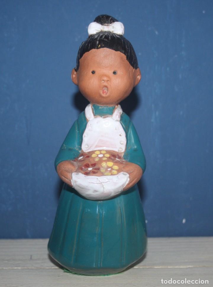 Vintage: Bonita figura de Barro Vidriado - I