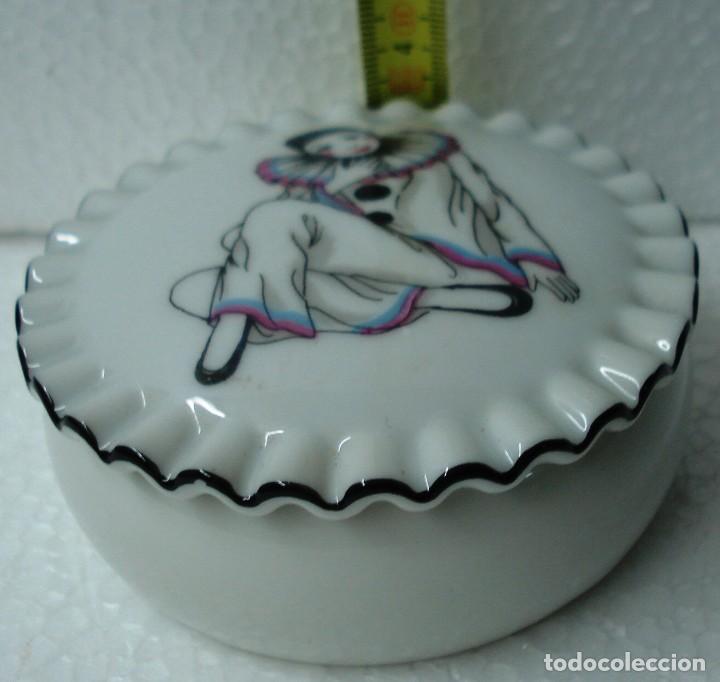 Vintage: JOYERO ARLEQU&Iacute;N - PIERROT DE PORCELANA JAPONESA. A&Ntilde;OS 80. &iexcl;&iexcl;NUEVA!!