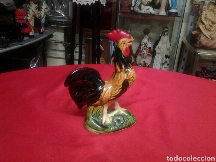 Vintage: Gallo de porcelana antiguo