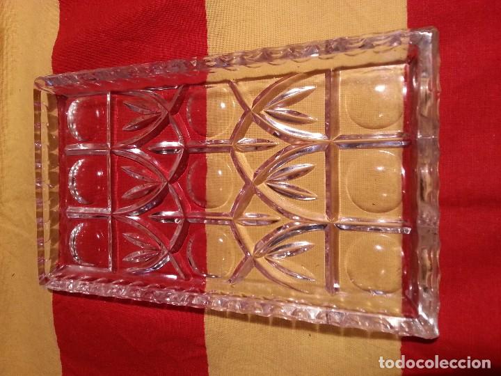 Vintage: BANDEJA - TARJETAS - CRYSTAL . - Foto 1