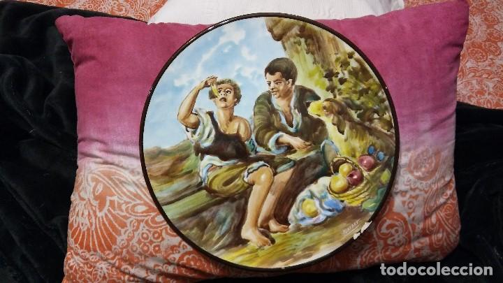 Vintage: PLATO DECORACI&Oacute;N: LOS GOLOSOS DE MURILLO - sello platart s.l. - MEDIDAS: 31 CM. DE DI&Aacute;METRO