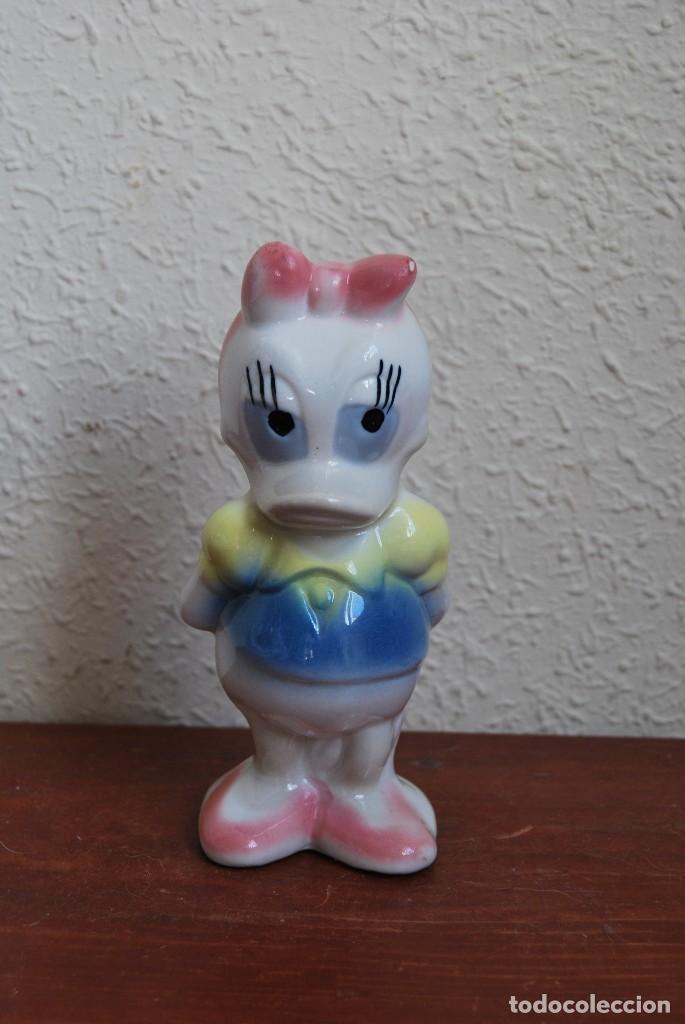 Vintage: FIGURA DE PORCELANA - DAISY DUCK - PATO - WALT DISNEY PRODUCTIONS