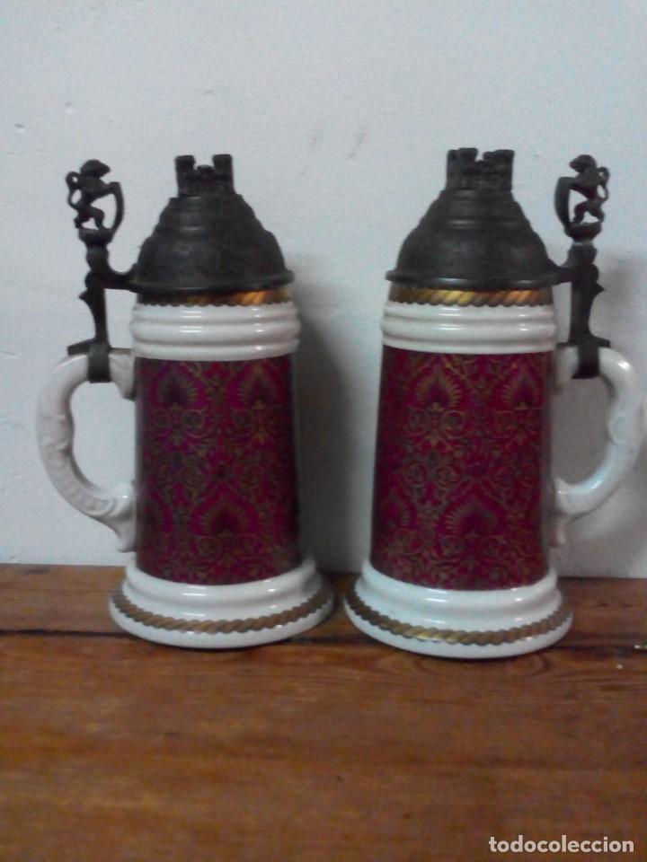 Vintage: Dos jarras de cerveza - Foto 7