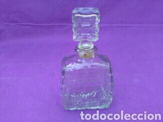 Vintage: Botella de cristal o licorera - Foto 1