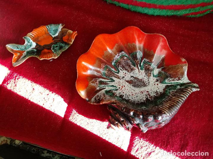 Vintage: FRUTERO Y PLATITO DE CERAMICA ALEMANA O FRANCESA, A&Ntilde;OS 60
