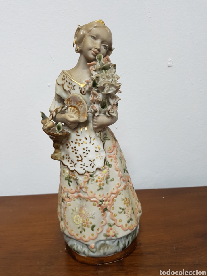 Vintage: Figura cer&aacute;mica Ingles