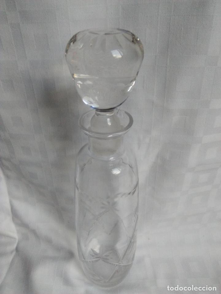 Vintage: BOTELLA CRISTAL TALLADO - Foto 1
