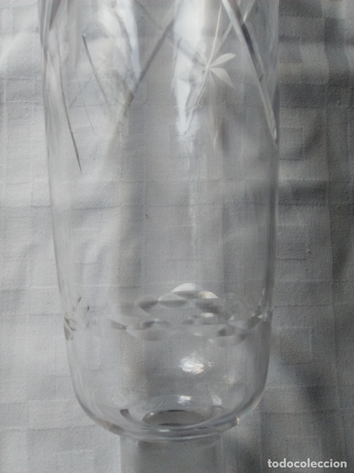 Vintage: BOTELLA CRISTAL TALLADO - Foto 4