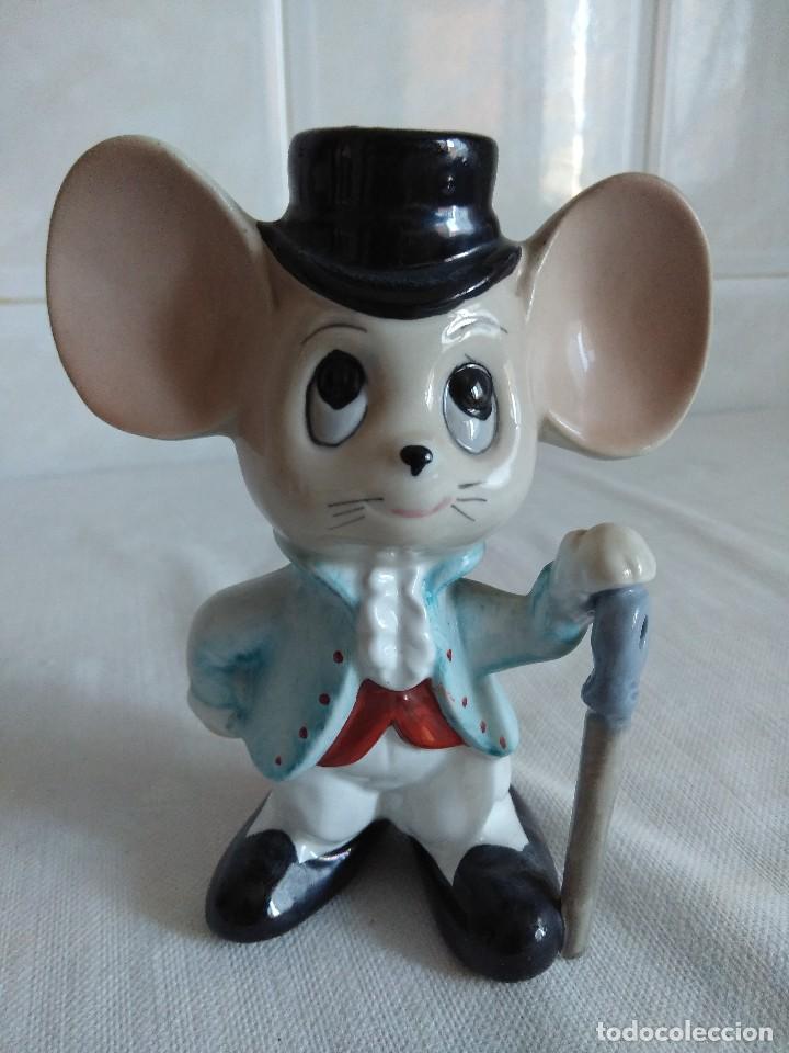 Vintage: RATITA A&Ntilde;OS 70 EN PORCELANA SELLADA.