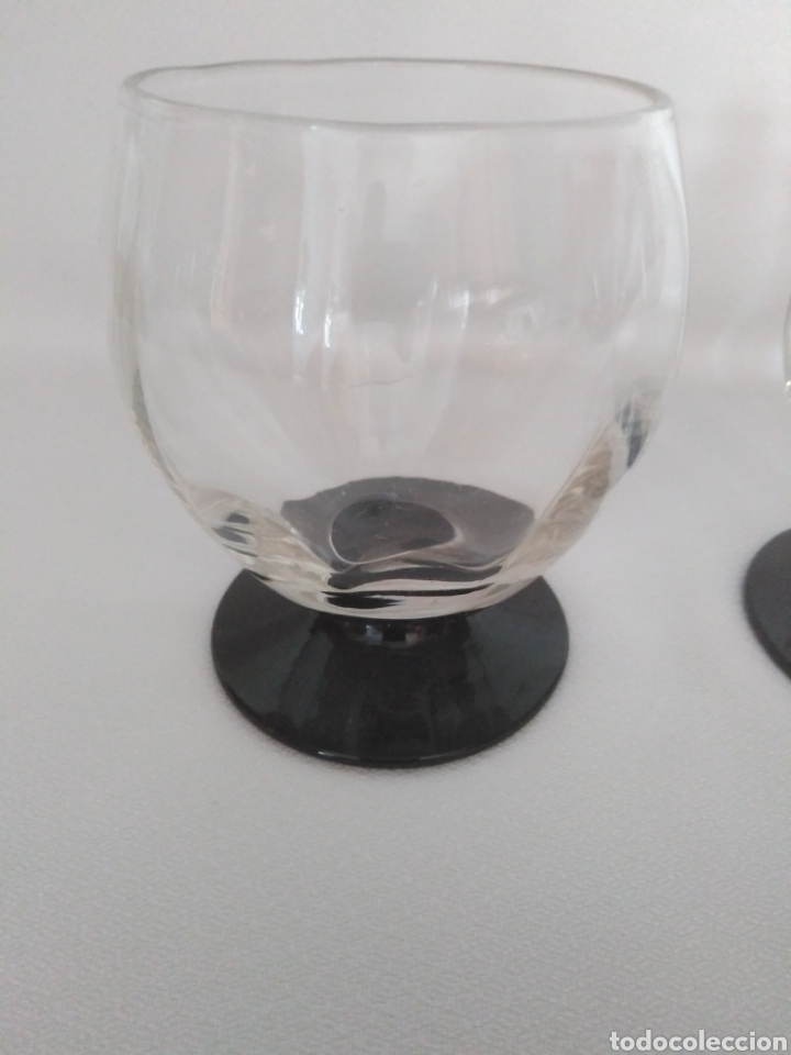 Vintage: Dos copas con base en cristal negro - Foto 3