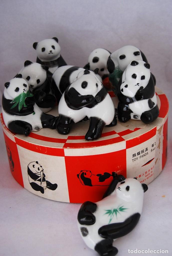 Coleccion De 9 Figuras Toy Panda Osos Panda En Sold Through Direct Sale 128813575