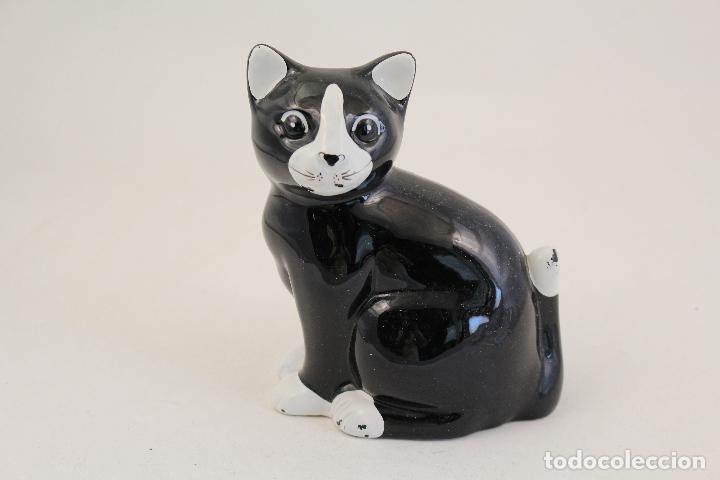 Vintage: gato en ceramica