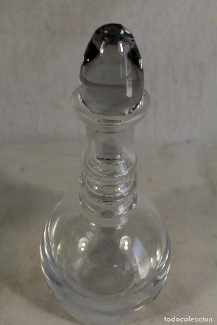 Vintage: botella licorera en cristal - Foto 3