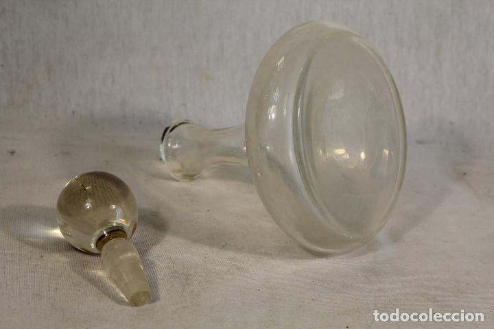 Vintage: botella licorera en cristal - Foto 3